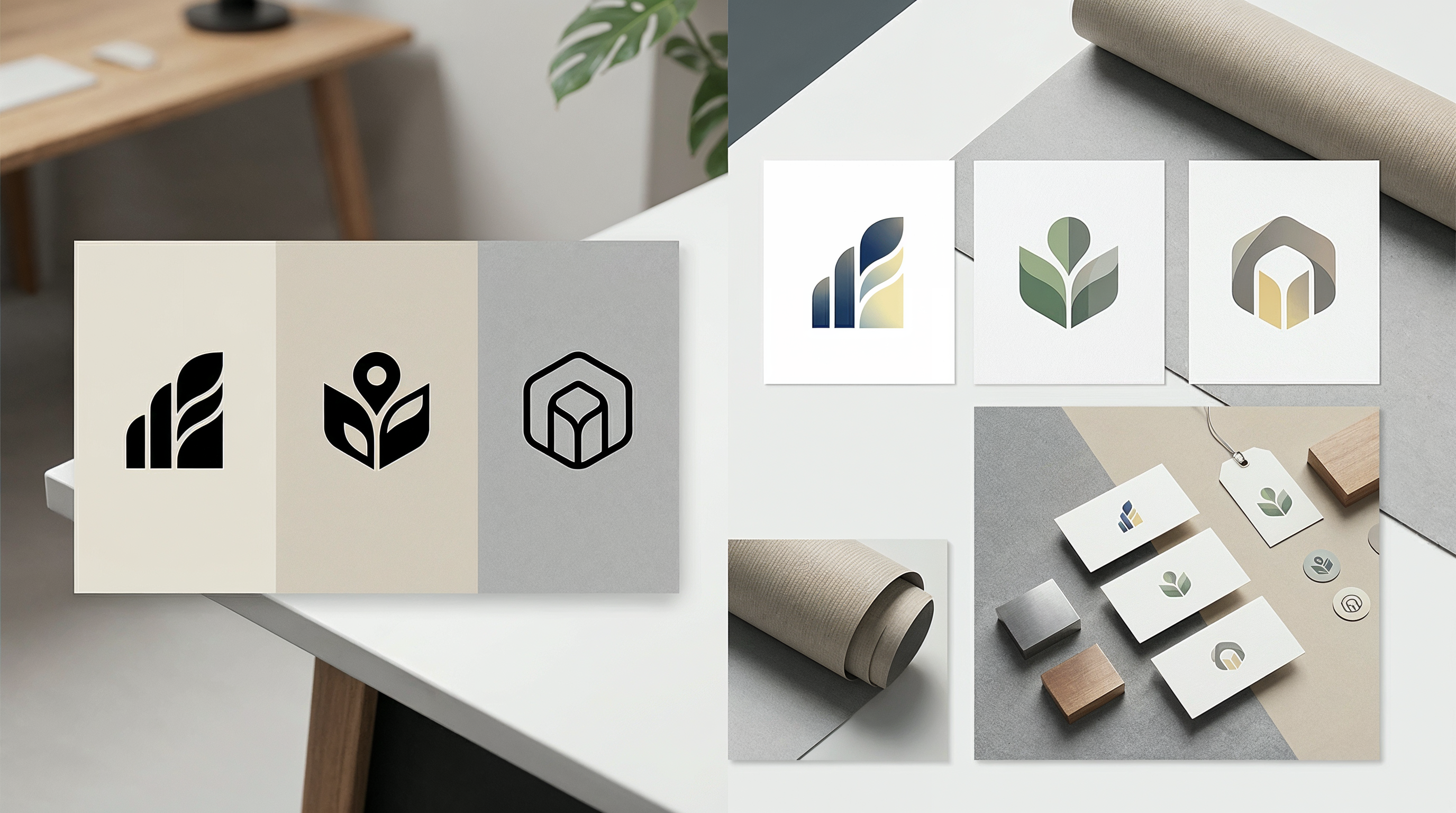 Editorial illustration for "Logo, Brand Mark, Identity and Branding: The Differences Decision-Makers Must Know", showing the key business decision involved in logo foundations.